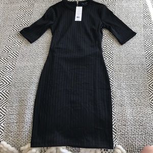 New French Connection ribbed bodycon dress