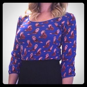 Anthropologie Fox Blouse