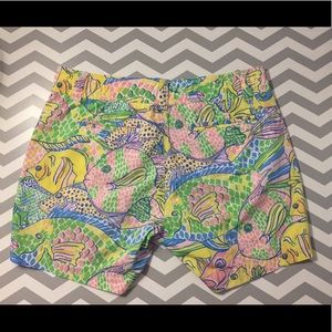 Lilly Pulitzer "School of Fish" Shorts - Size 2