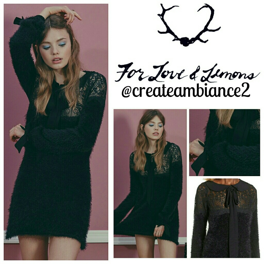 For Love and Lemons Claudine Lace Mini Dress