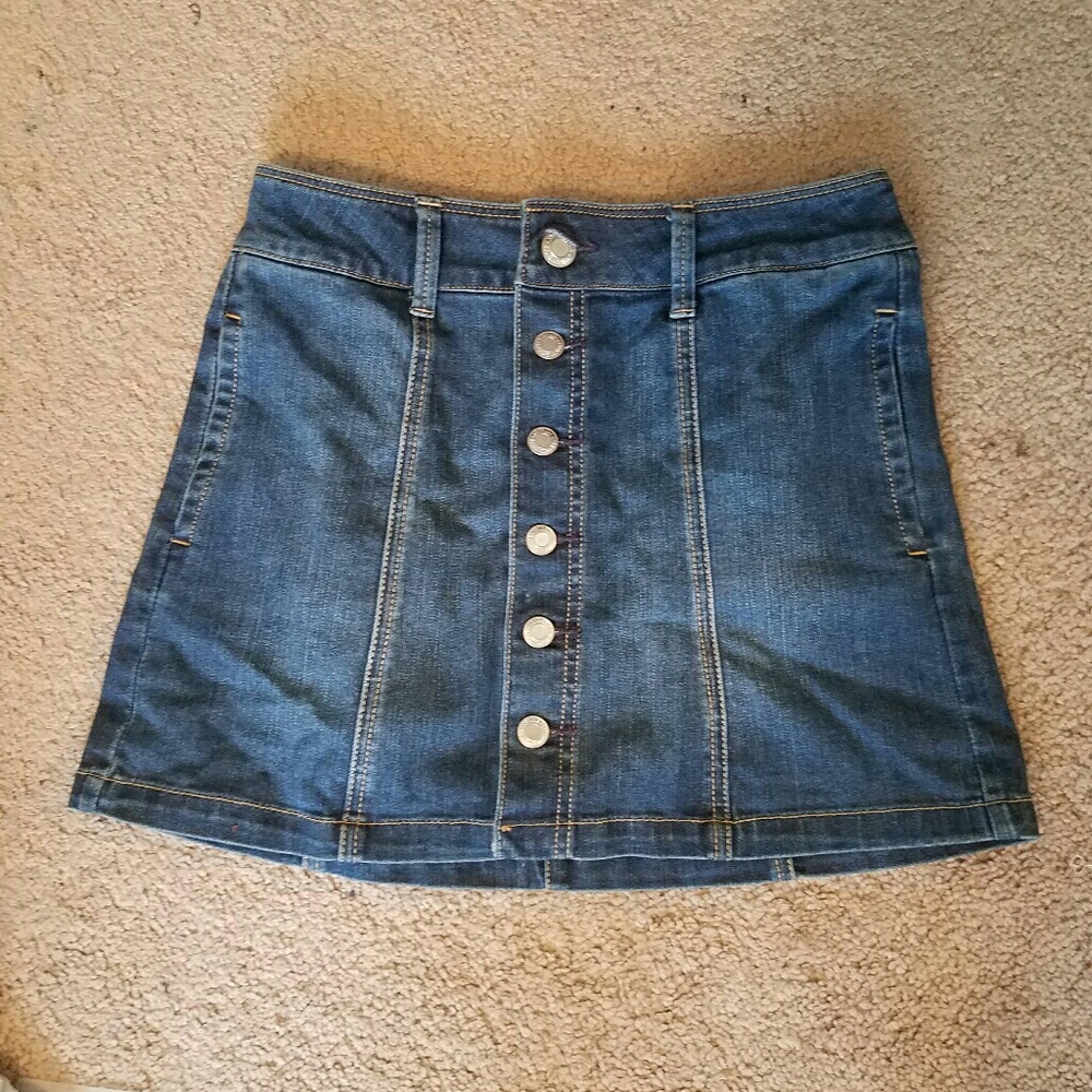 Denim stretch skirt!