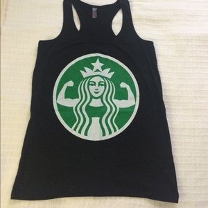 Buff Starbucks tank top