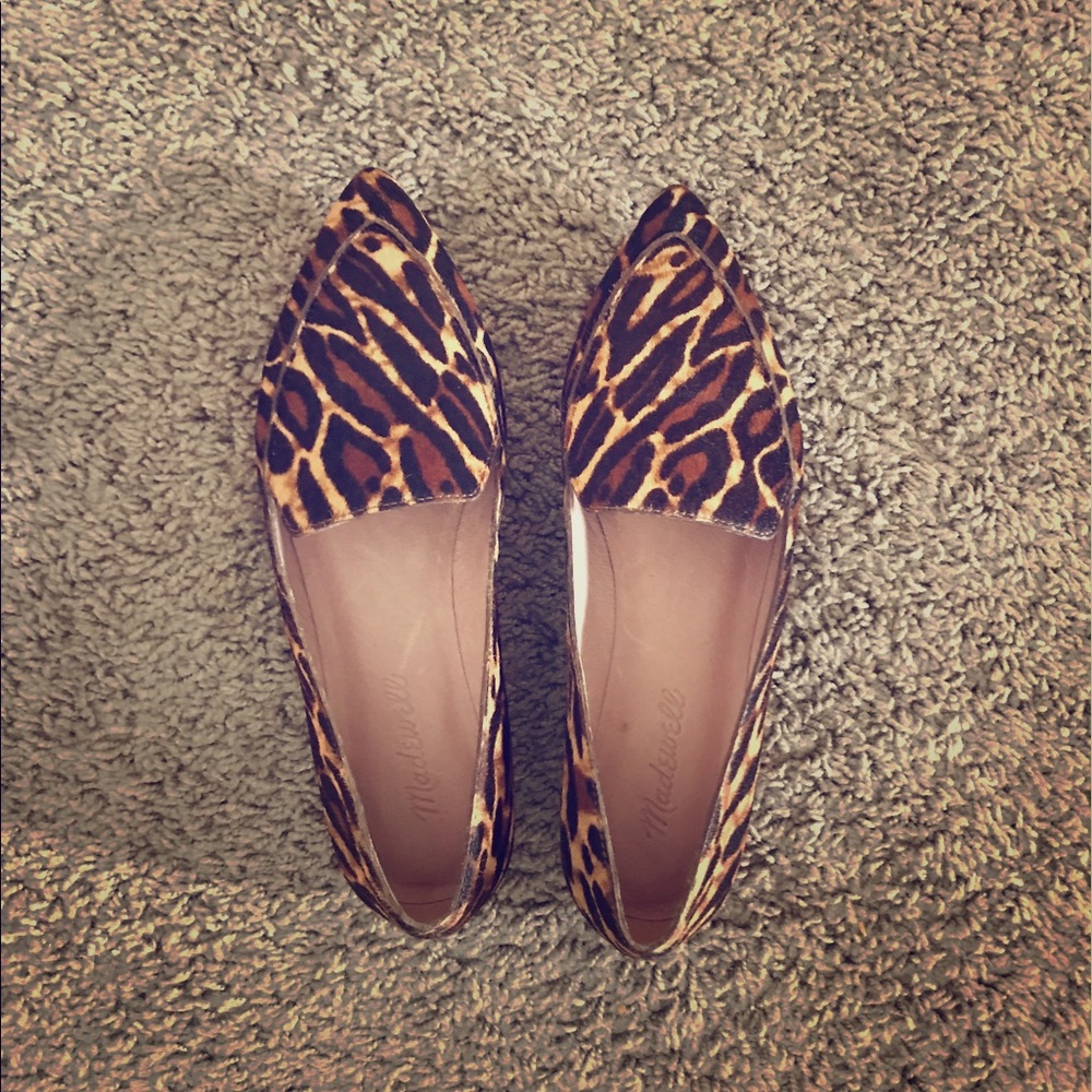 Madewell animal print shoes