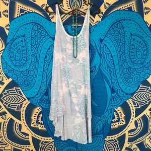 Free people high low printed dress