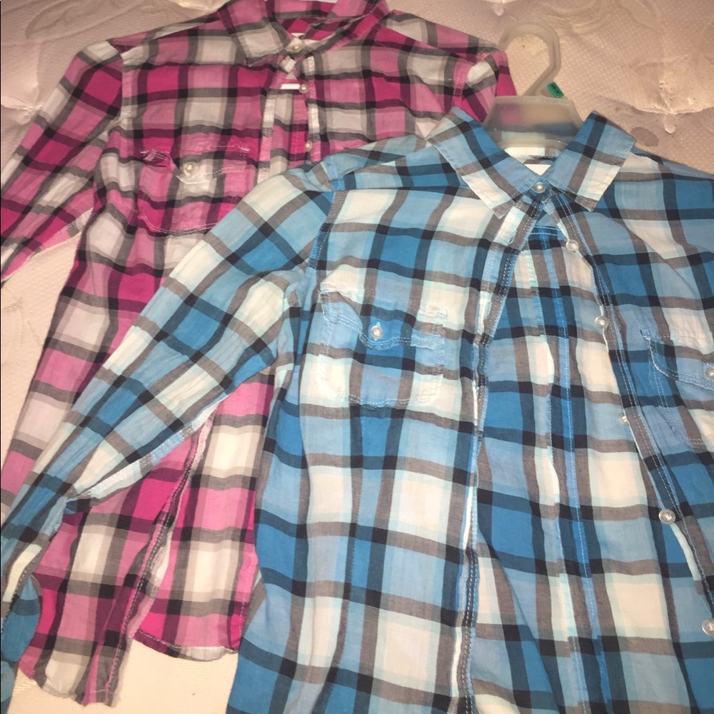 Cute plaid long sleeve shirts aeropostal