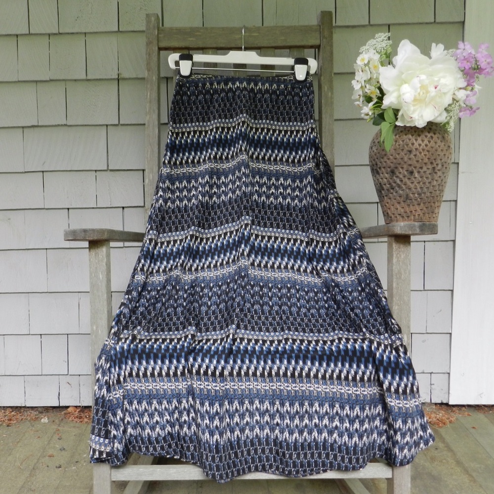 Patterned Maxi Skirt