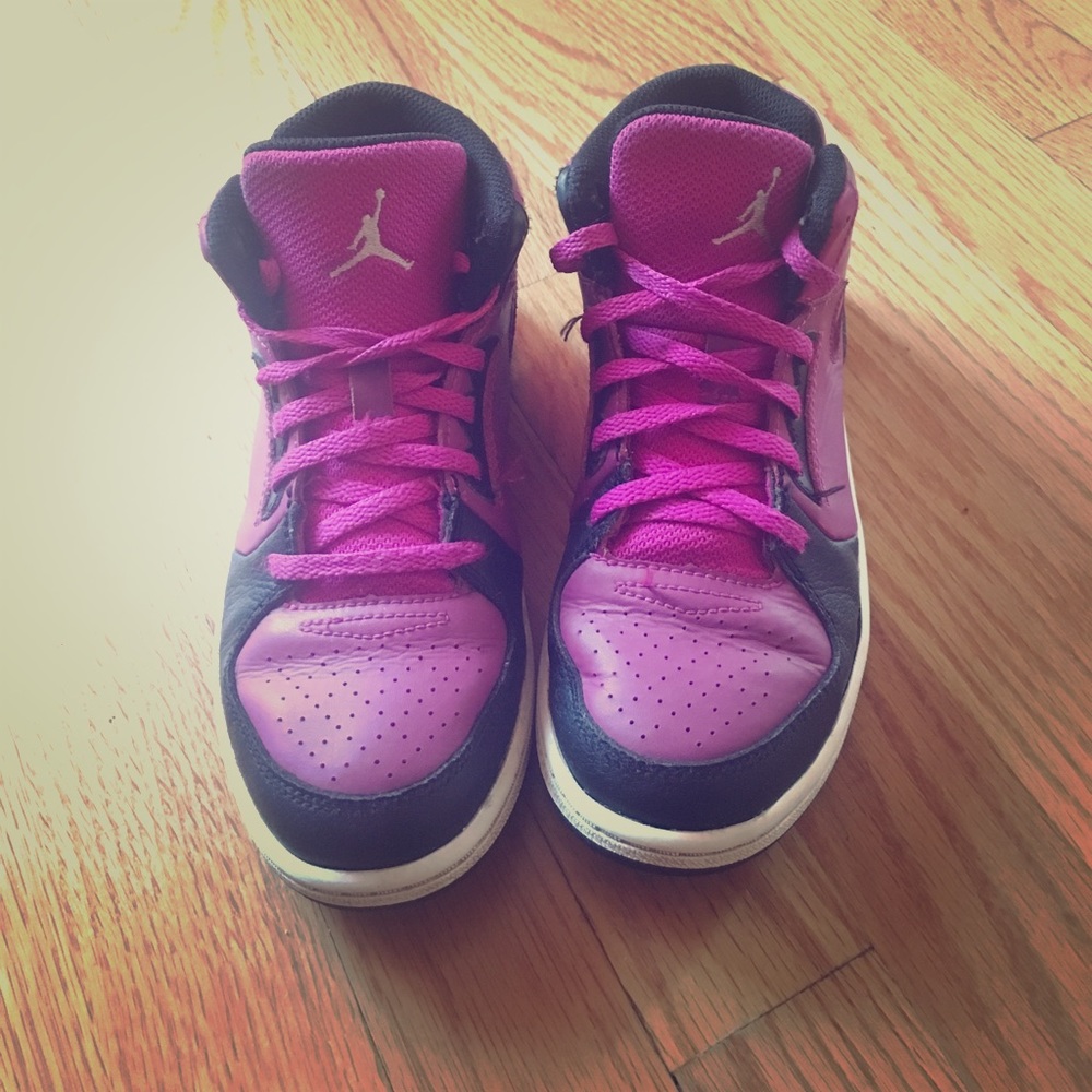 Kids Nike Jordans Sneakers Purple Unisex