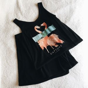 Black Flamingo Maxi Dress