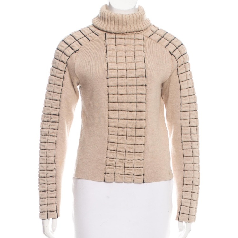 Chanel Wool Turtleneck Sweater SZ Small
