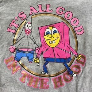 Nickelodeon Tops Its All Good In The Hood Spongebob Fitted Tee Poshmark