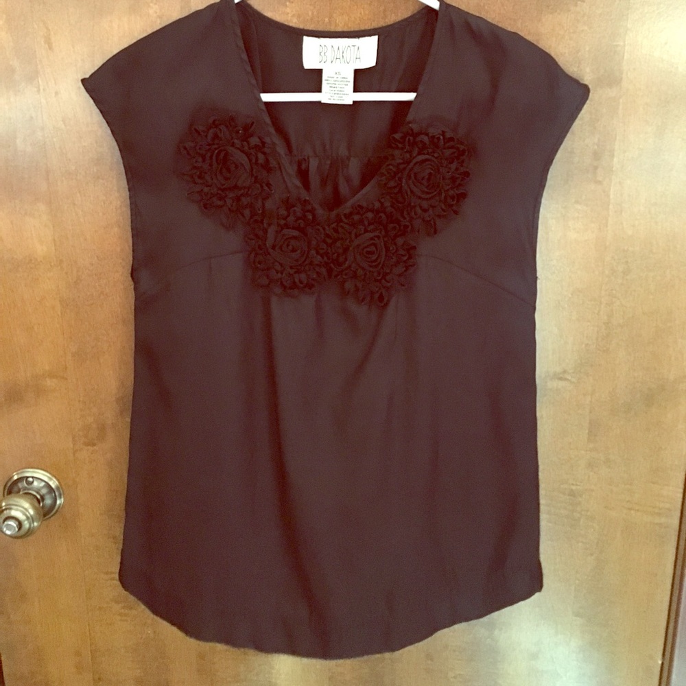 B.B. Dakota black blouse