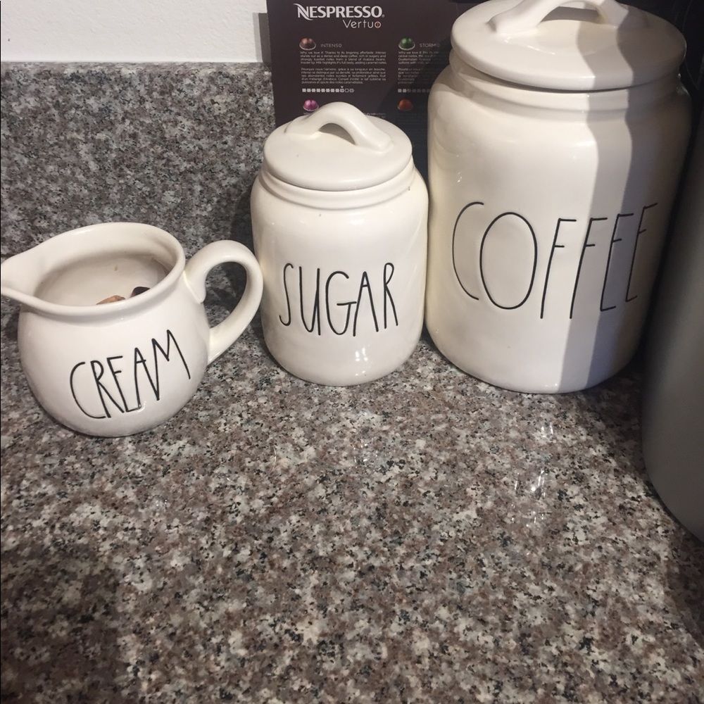 Rae Dunn - coffee sugar cream set