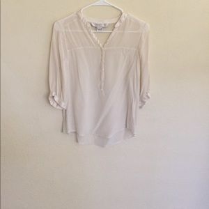 French Connection cream blouse