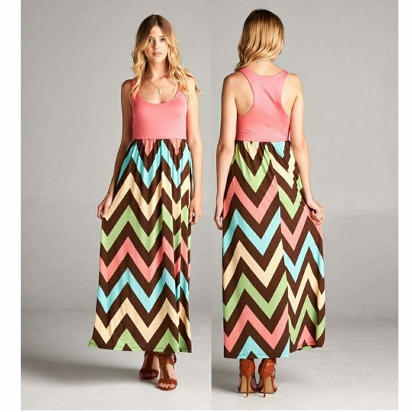 Chevron Maxi Dress - Picture 2 of 3