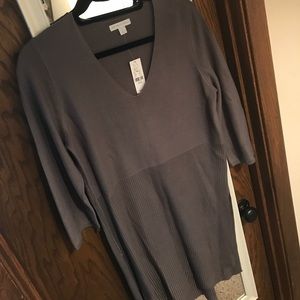 3/4 sleeve tunic sweater