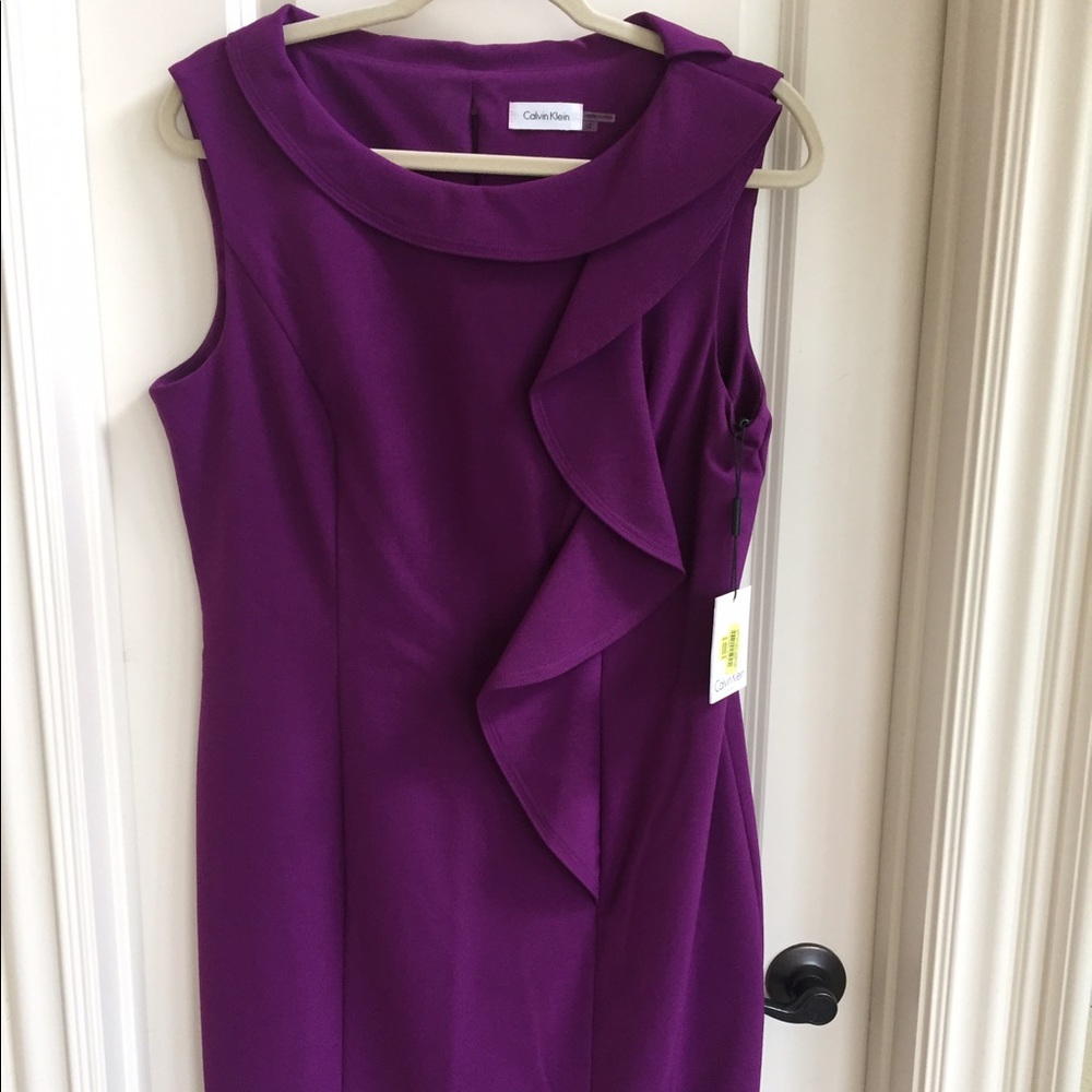 NWT magenta Calvin Klein dress