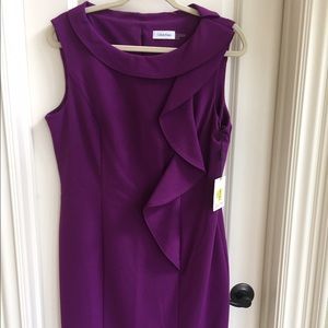 NWT magenta Calvin Klein dress