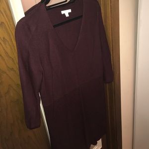 3/4 sleeve tunic sweater