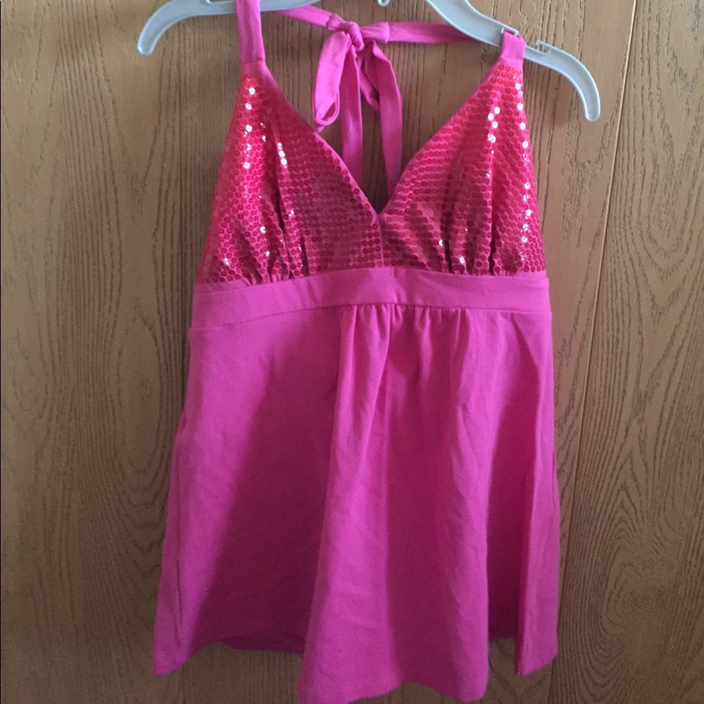 VS sequin bra top halter top. SZ Medium