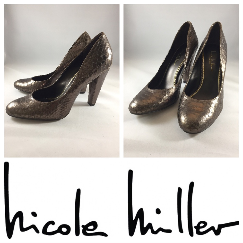 Nicole Miller | Bronze Pumps | 8