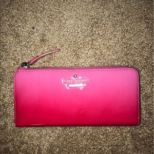 Used Kate a spade Pink Ombré wallet