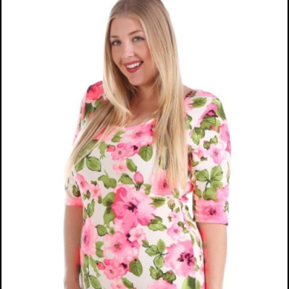 Plus size Floral dress