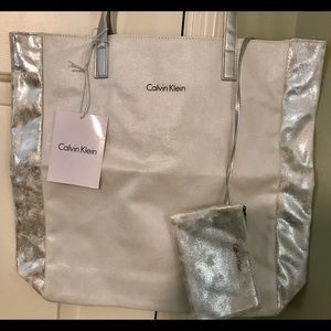 Calvin Klein Tote Bag with attached change purse