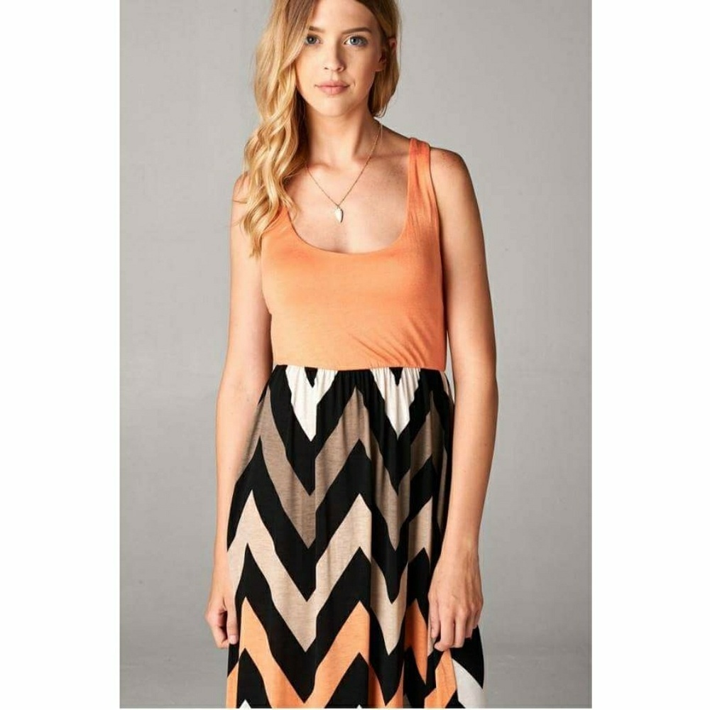 Chevron Maxi Dress