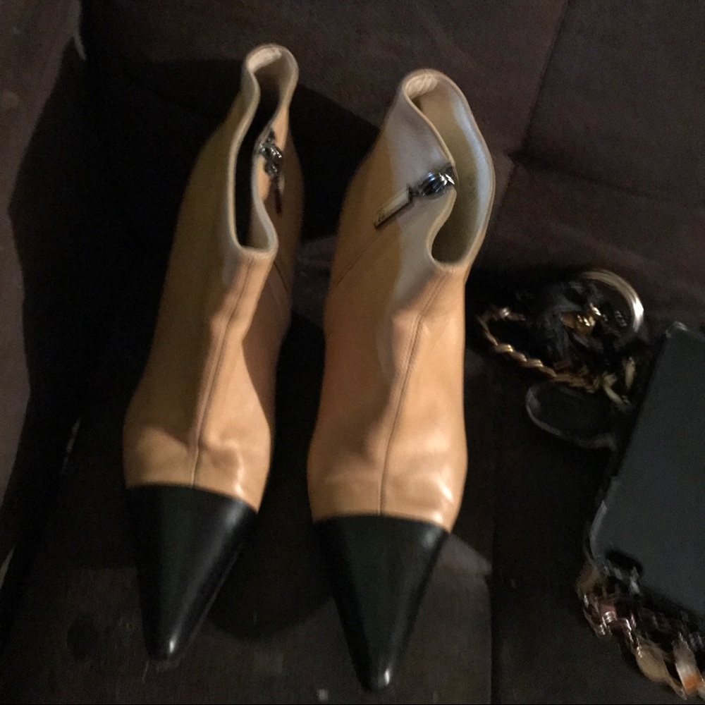 Authentic CHANEL Booties.  Sleek Sexy and Classic.