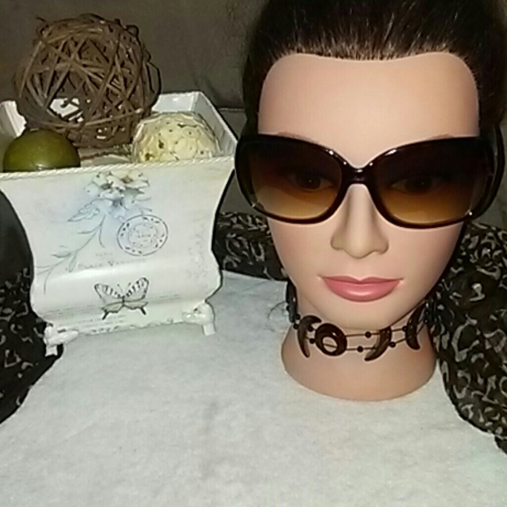 NICOLE MILLER SNAKE PRINT SUNGLASSES