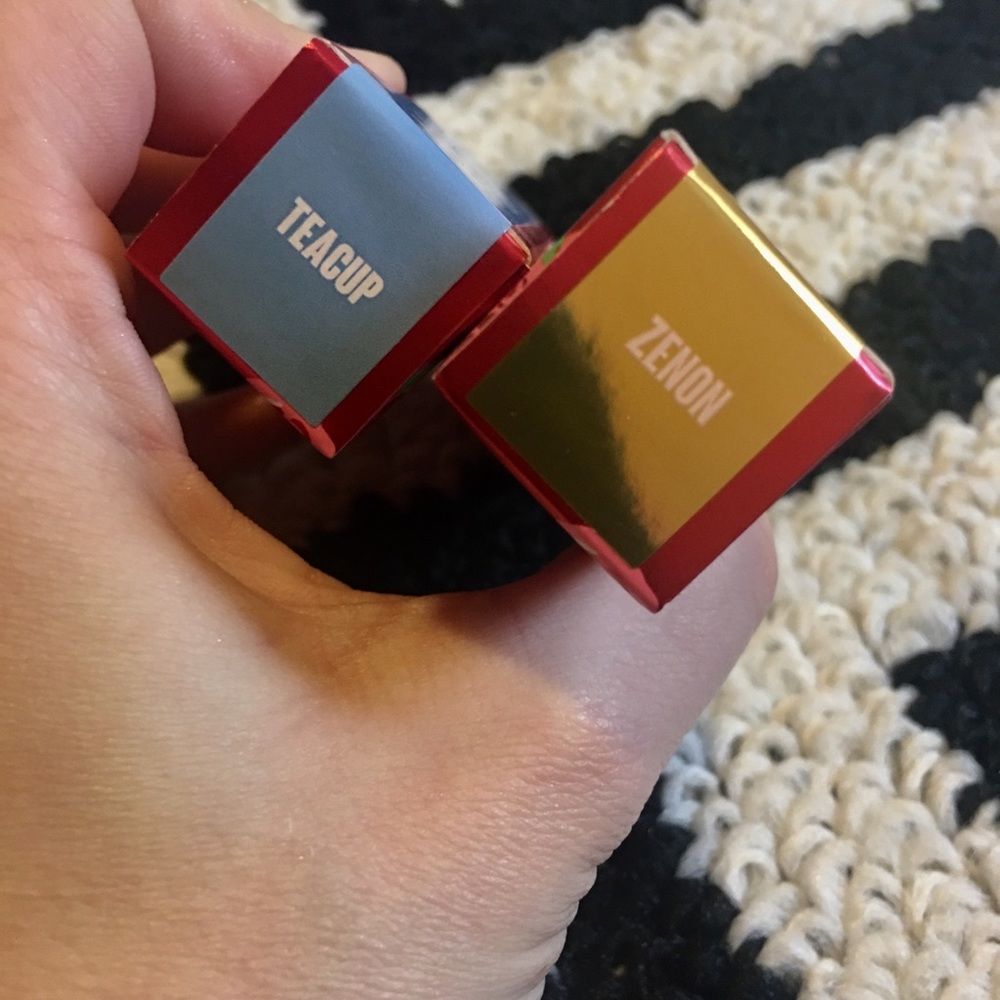 Lime Crime Velvetines Teacup and Zenon