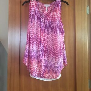 Laundry by Shelli Segal Printed Keyhole Blouse