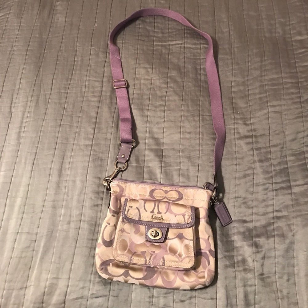 Light purple Coach cross body