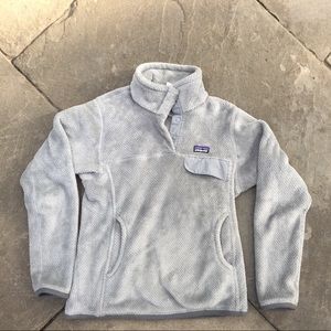 Patagonia POLARTEC Gray Plush Snap T Fleece