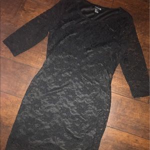 Black lace dress