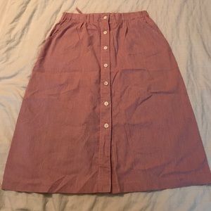 Candy Stripes Button Down Midi