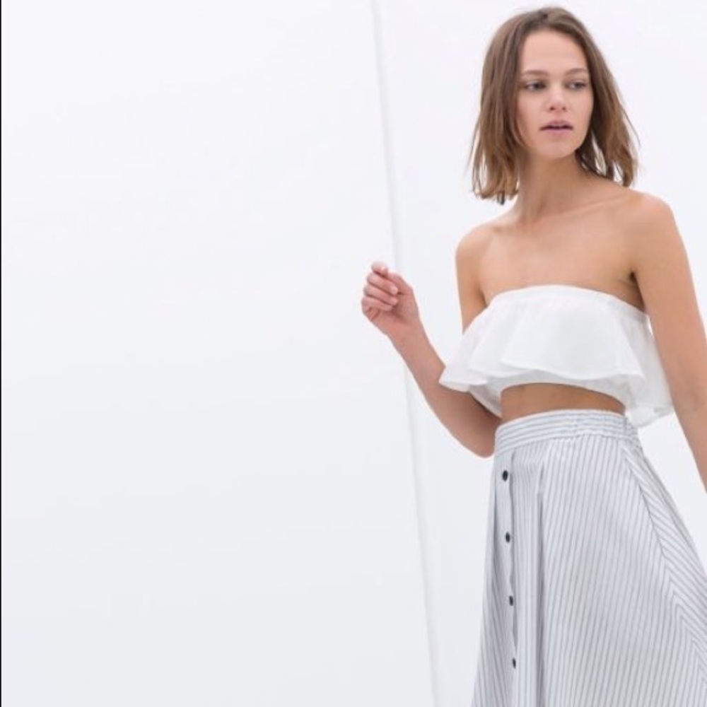 Zara White Bandeau