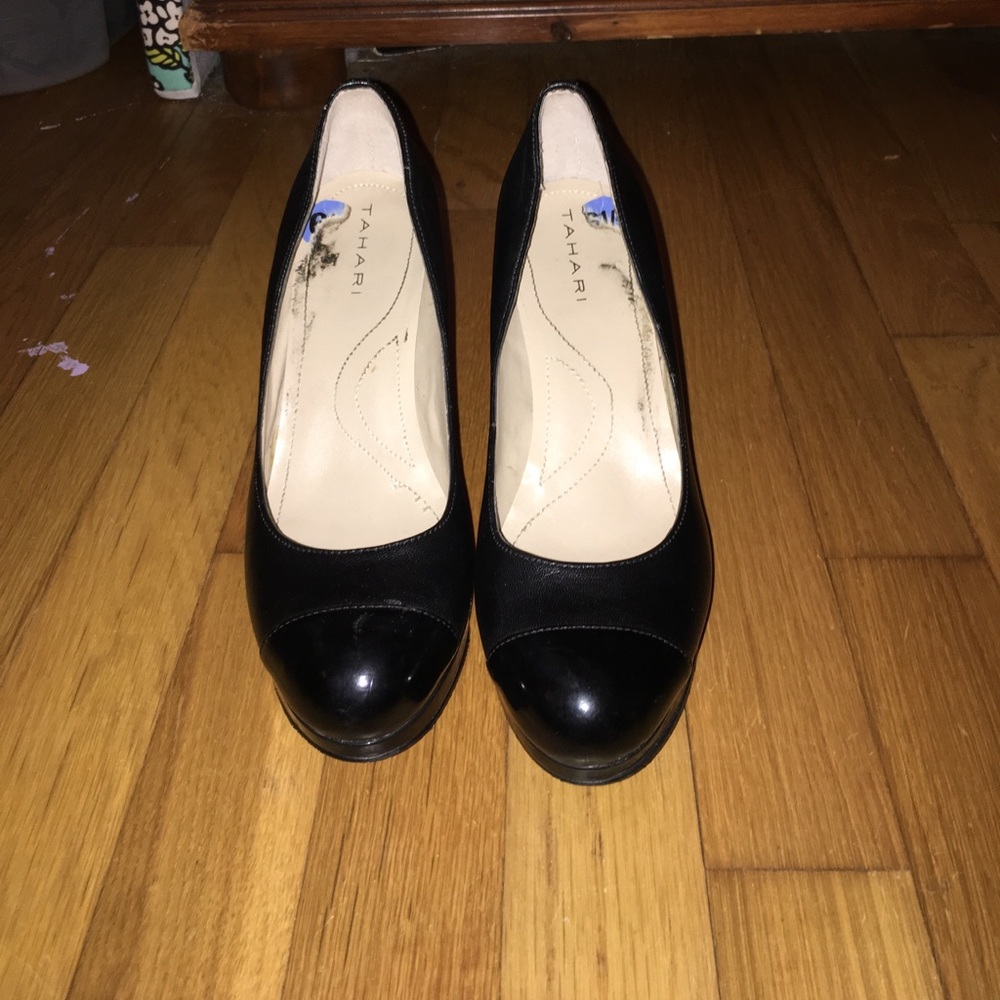 Tahari Black Heels