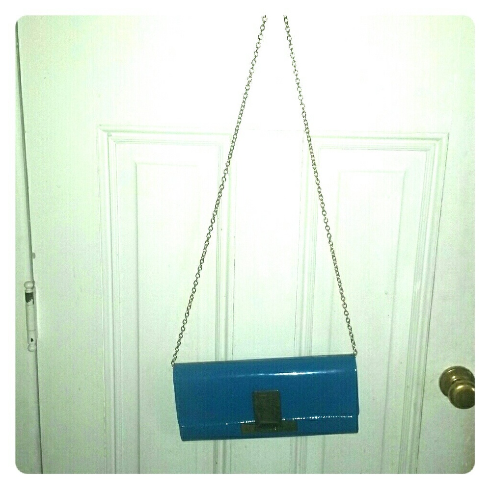 Blue Clutch Bag