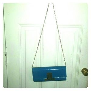 Blue Clutch Bag