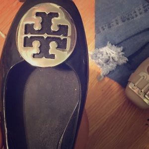 Black Tory Burch Flats