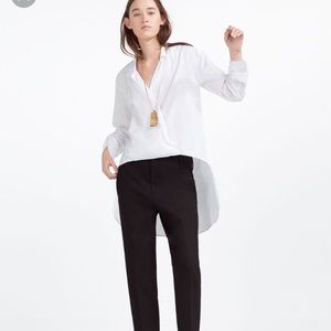 Zara Long sleeve white blouse
