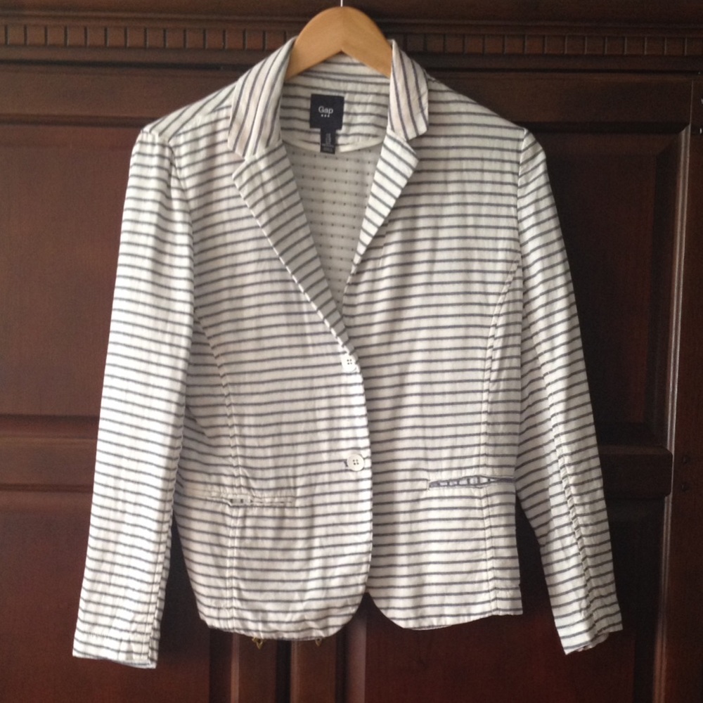 LAST CHANCE!!!! Gap Light Blue Strip Blazer