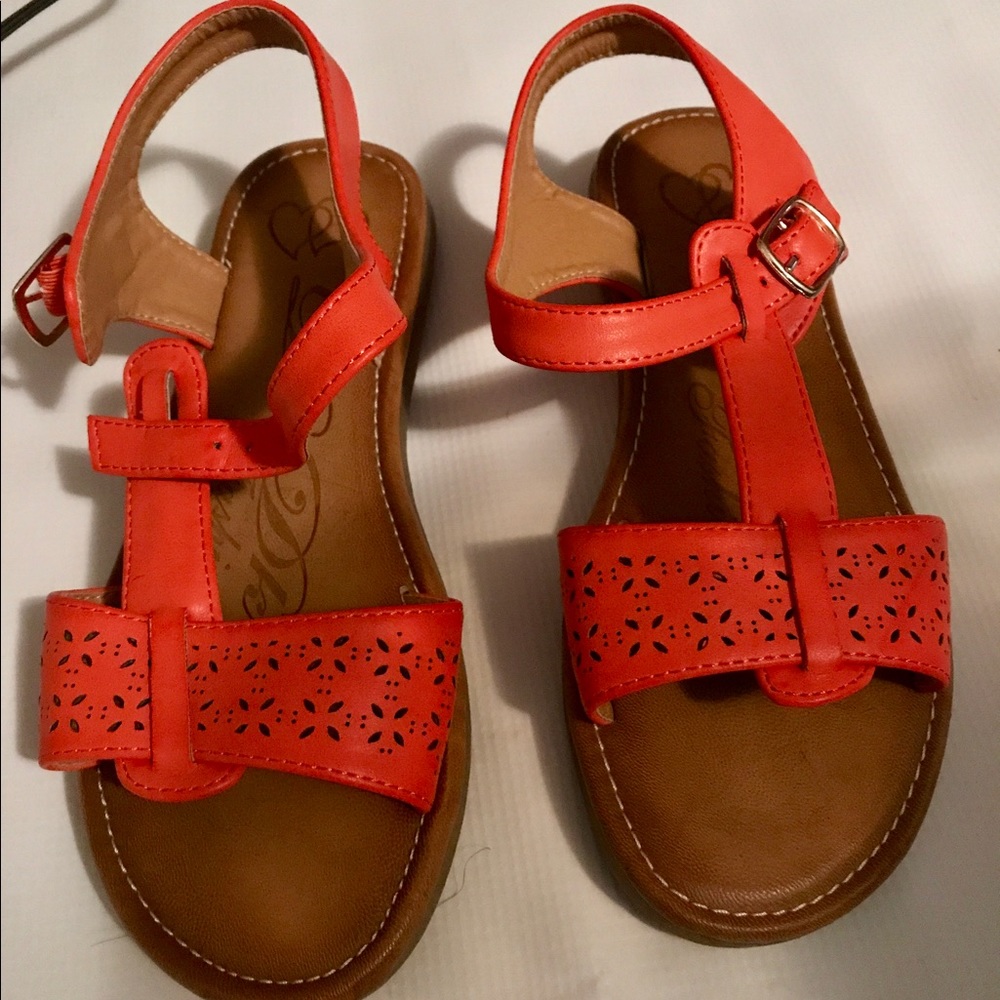 Orange sandals