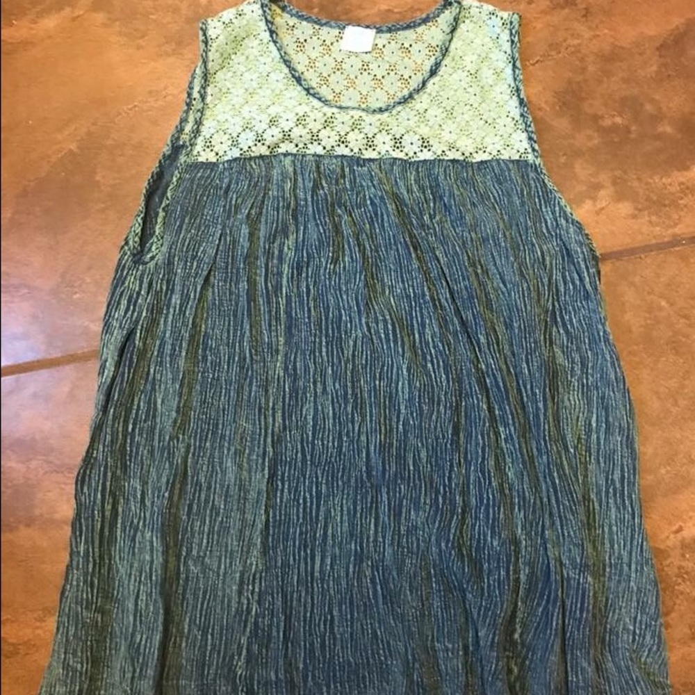 Teal Tunic Top