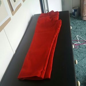 Red pencil pants