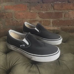 Dark Gray Vans Slip On Sneakers sz 8.5