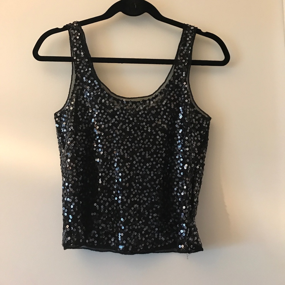 Express Sequin Crop Top