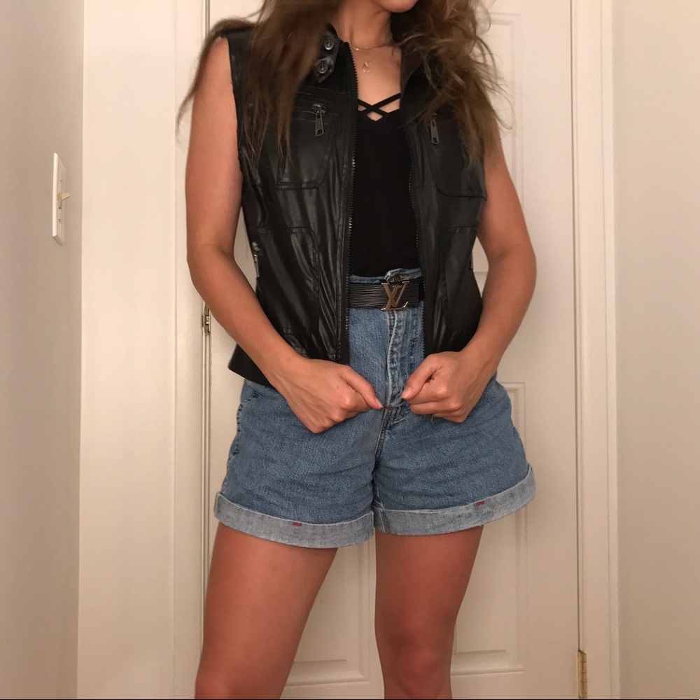 Faux Leather-look Vest
