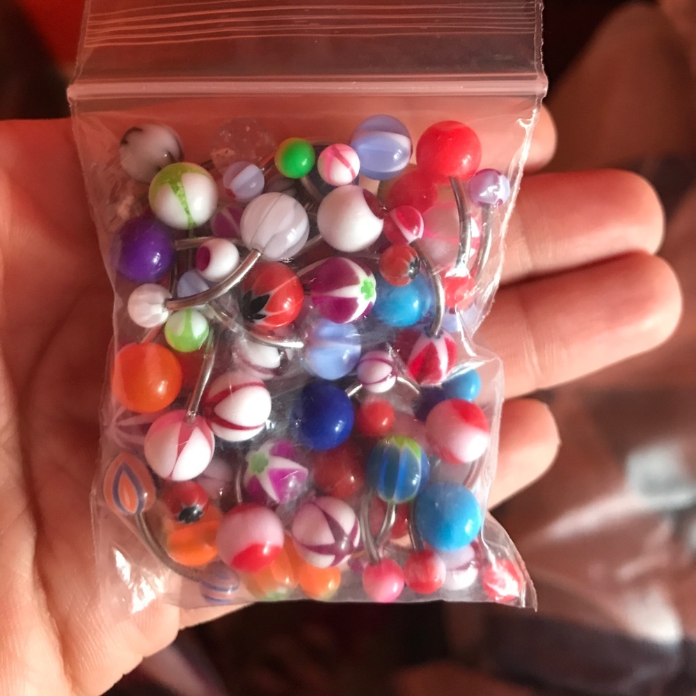 50 belly button rings